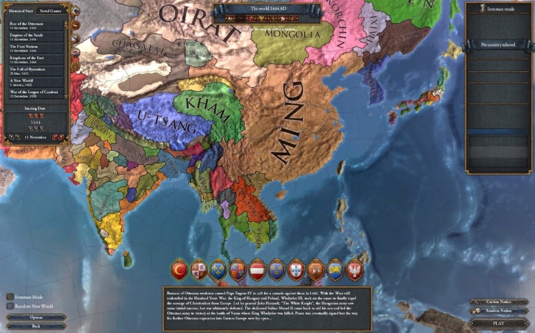 Europa Universalis IV Countries